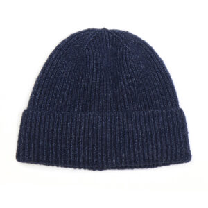 Recycled Blend Knitted Navy Hat