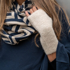 Recycled Blend Wrist Warmers/ Oatmeal