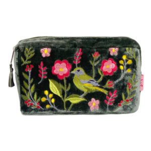 Lua Greenfinch & Flower Cosmetic Bag