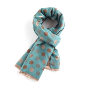 Dots Scarf/ Teal