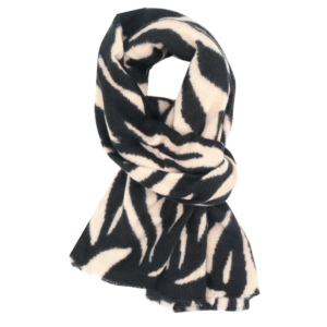 Bold Zebra Scarf/ Black