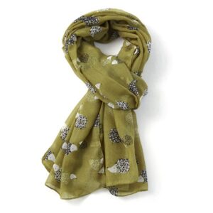 Hedgehog Lightweight Scarf/Olive