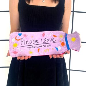 Small Talk "Please Leave Snacks " Hot Water Bottle