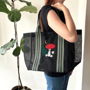 Recycled Black Forage Shopper Bag