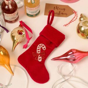 Candy Cane Mini Christmas Stocking