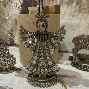 Jewel Encrusted Angel Christmas Decoration