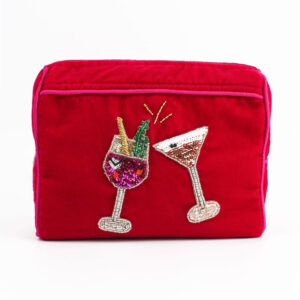 My Doris Pink Fizz & Expresso cosmetic bag/ Medium