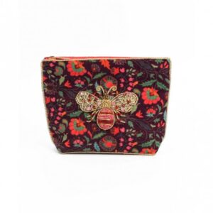 My Doris Autumn Bee Velvet Pouch / Small