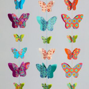 Butterfly Paper Mobile /Purple