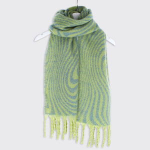 Saskia Blanket Scarf/ Blue/ Green