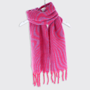 Saskia Blanket Scarf/ Pink/Blue