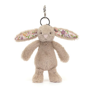 Jellycat Bashful Beige Bunny "Petal" Bag Charm