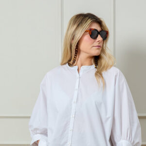 Chalk Poppy Shirt/ White