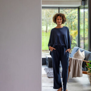 Chalk Leona Pant/Navy