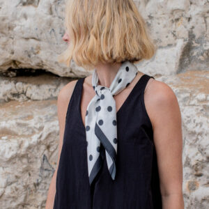 Chalk Kelly Scarf/ Black /Cream