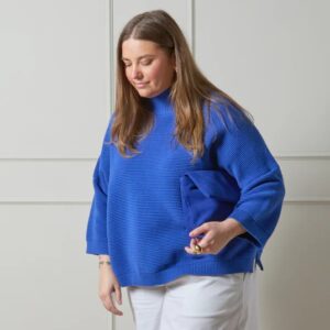 Chalk Vicki Jumper/ Cobalt Blue