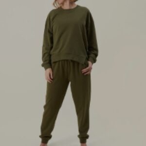 Chalk Coco Sweatshirt/ Khaki