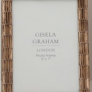 Gisela Graham Copper Groove Picture Frame / 5"x 7"