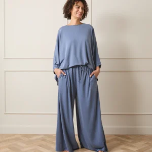 Chalk Erin Top/Airforce Blue