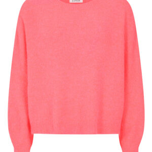 Bettina  Short Alpaca Jumper fluorescent coral