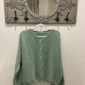 Mohair cardigan- sage green