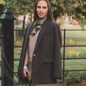 Chalk Emma scarf green/brown