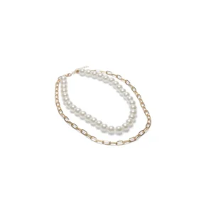 Chalk Rochester pearl chain necklace