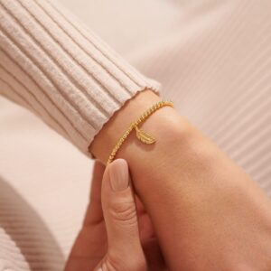 Joma Gold A Little 'Feathers Appear When Loved Ones Are Near' Bracelet