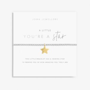 Joma A Little 'You're A Star' Bracelet in Silver Plating