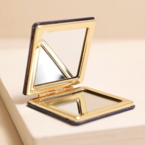 Blue starry night compact mirror