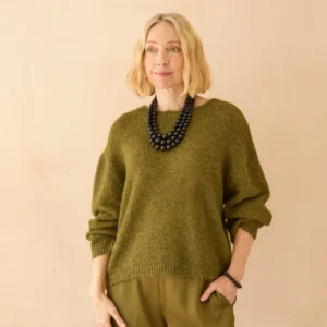 Chalk Phoebe jumper moss