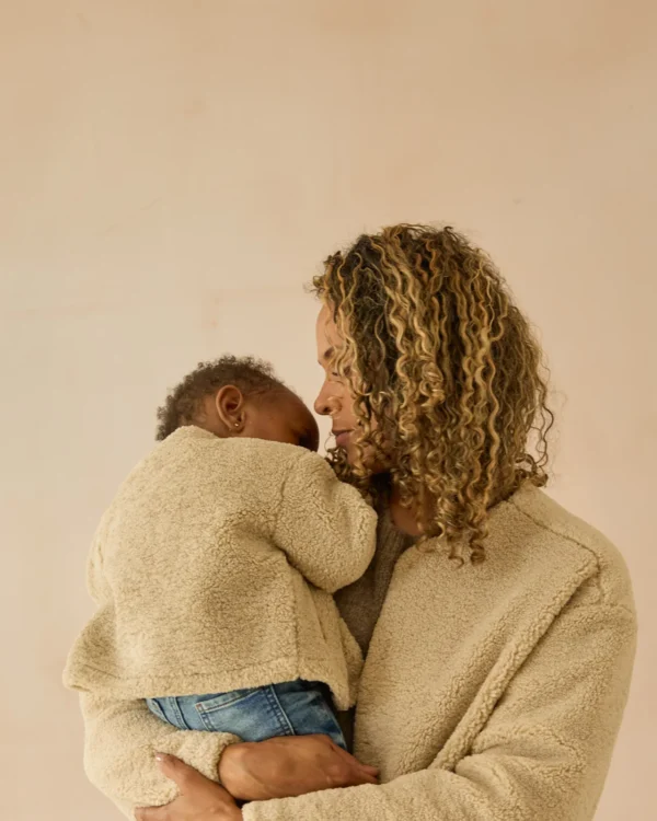 Chalk Kate coat in oat - Image 2