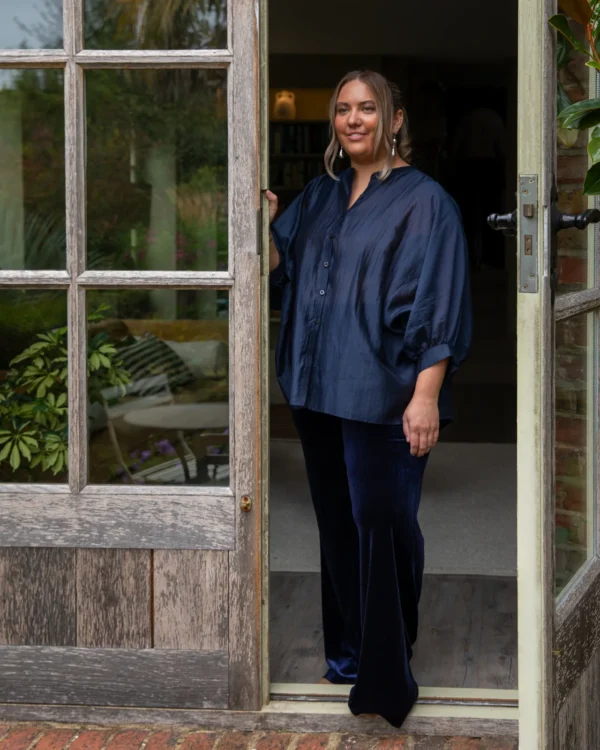 Chalk Poppy Shirt /Navy