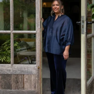 Chalk Poppy Shirt /Navy